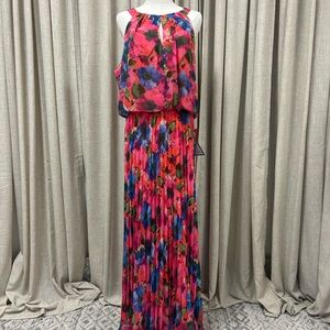 X by XSCAPE Floral Sleeveless Maxi Dress - NWT